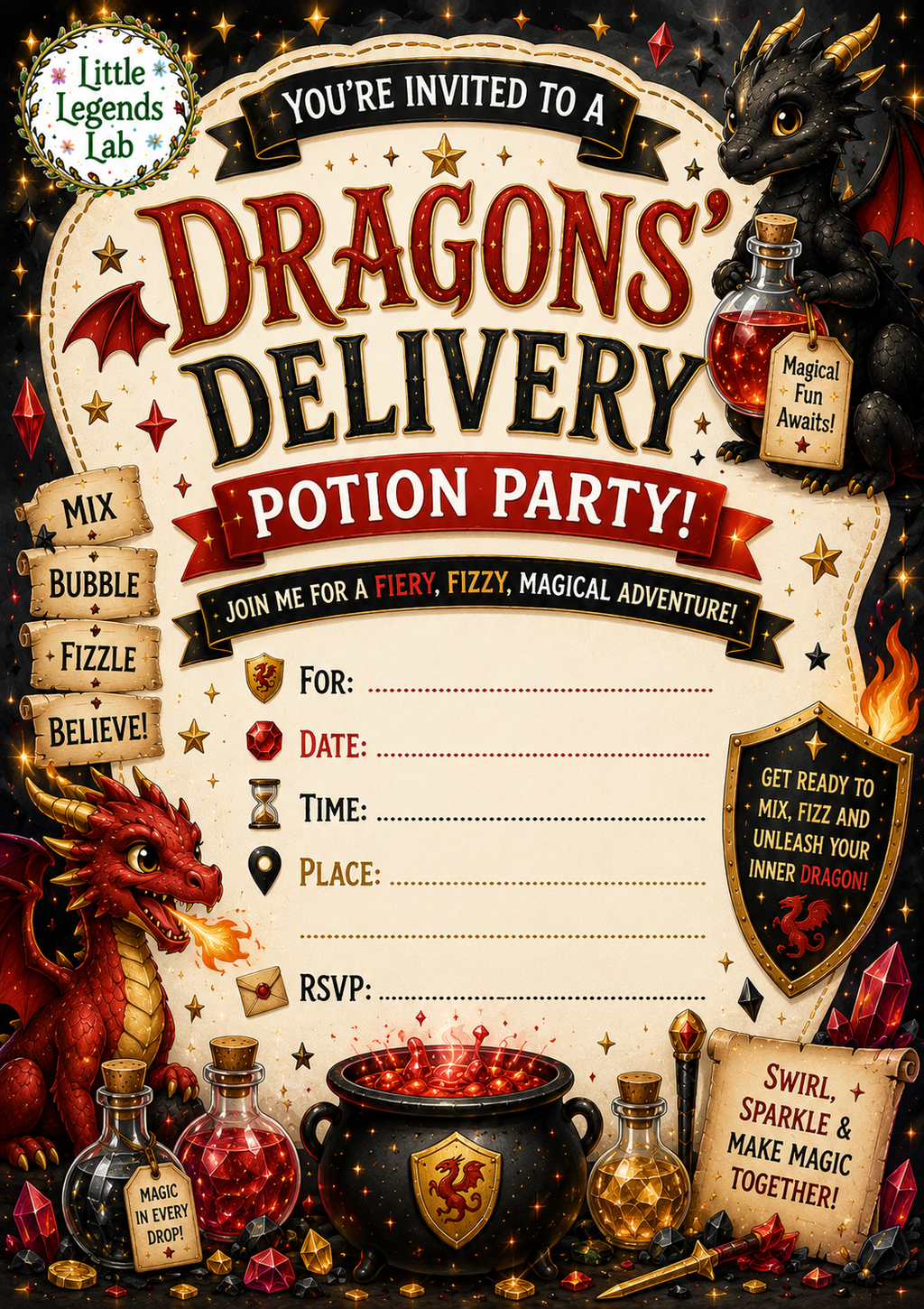 Dragons Delivery Party Potion Kit