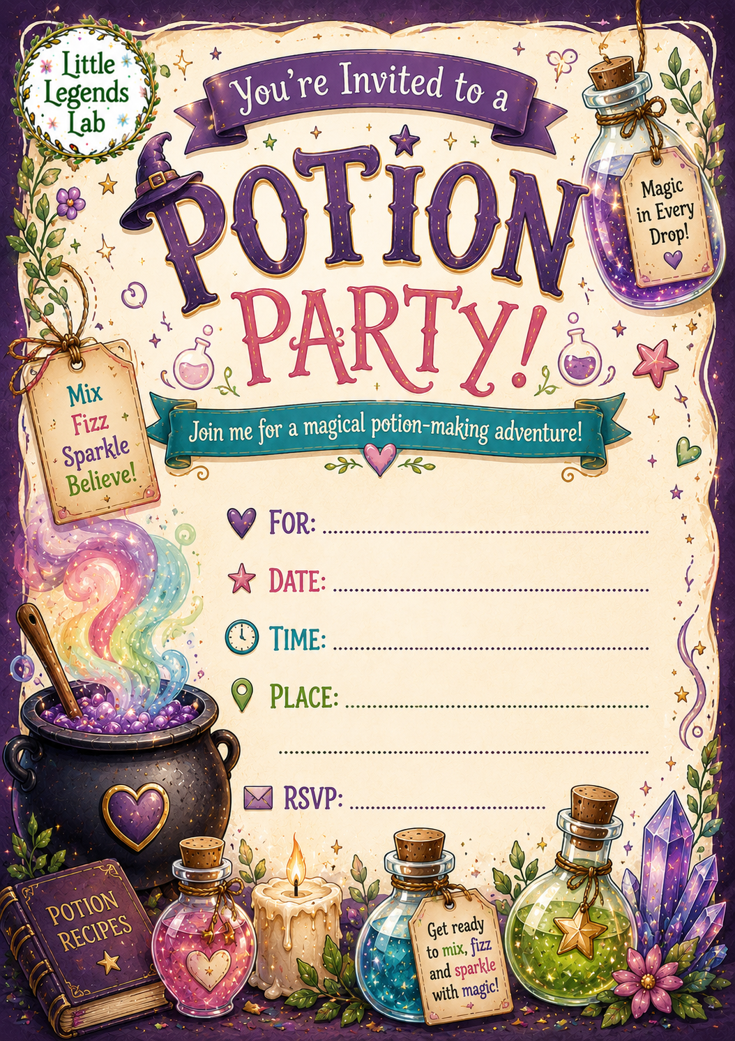 Make your own Party Potion Kit