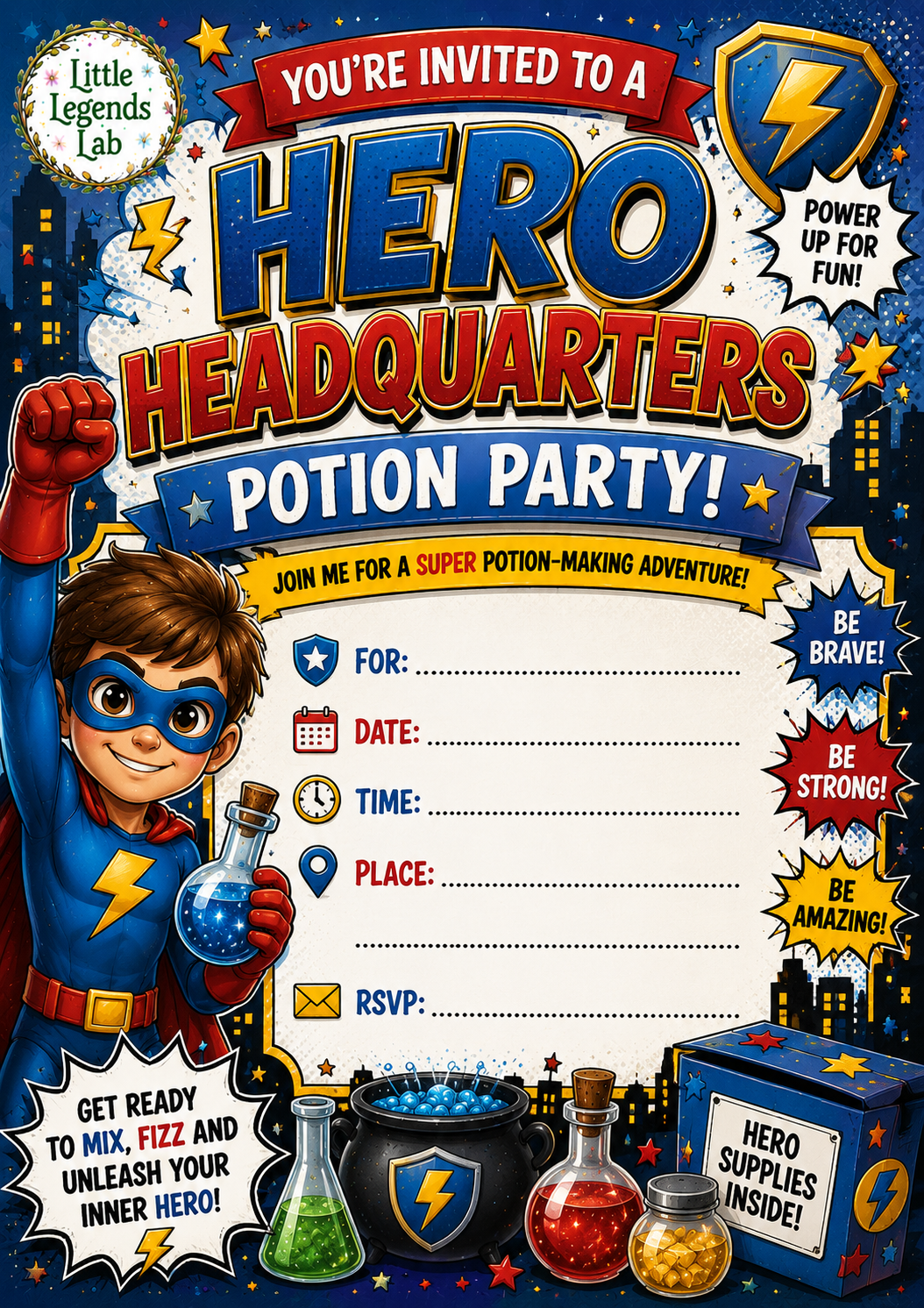 Hero Headquarters Party Potion Kit