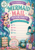 Mermaid Mail Party Potion Kit
