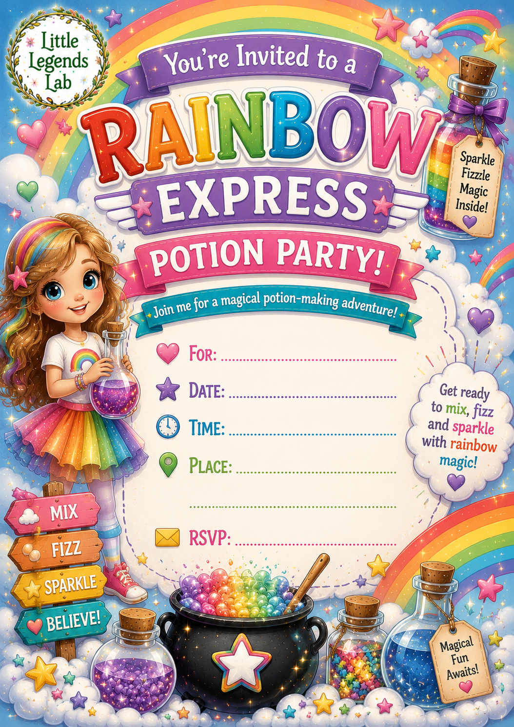 Rainbow Express Party Potion Kit